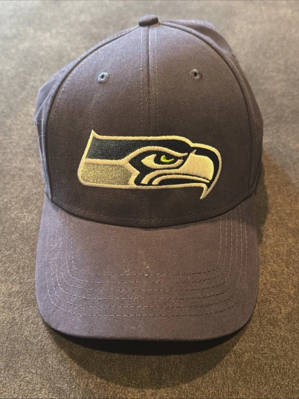Seattle Seahawks NFL Apparel Hat Cap Navy Canvas Adjustable